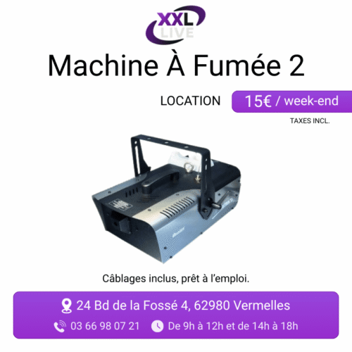 Location machine à fumée Antari puissante - effet fumée pour grandes salles et événements - XXL Live